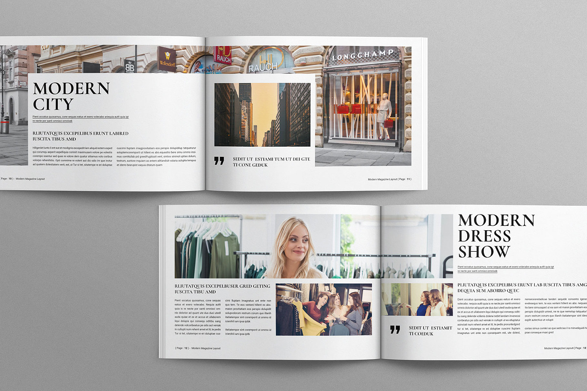 Modern Magazine Layout Landscape, a Magazine Template by Work-Envance (Photo 4 of 8)
