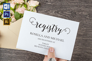 Registry Cards Editable SHR460