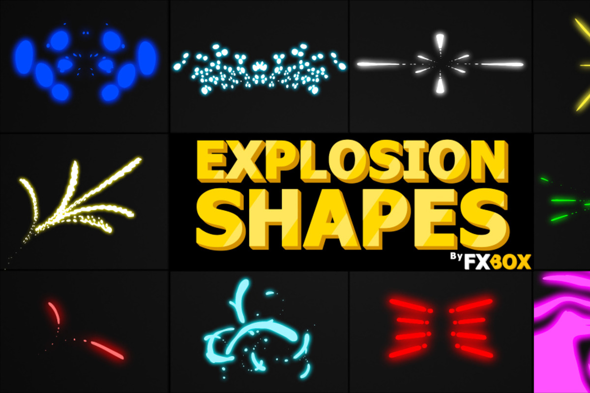 Explosion Shapes | After Effects, a Templates & Theme by FlashFXbox