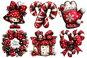 Christmas Clipart Bundle, an Illustration by Pixels.Craft (Thumbnail 6 of 6)