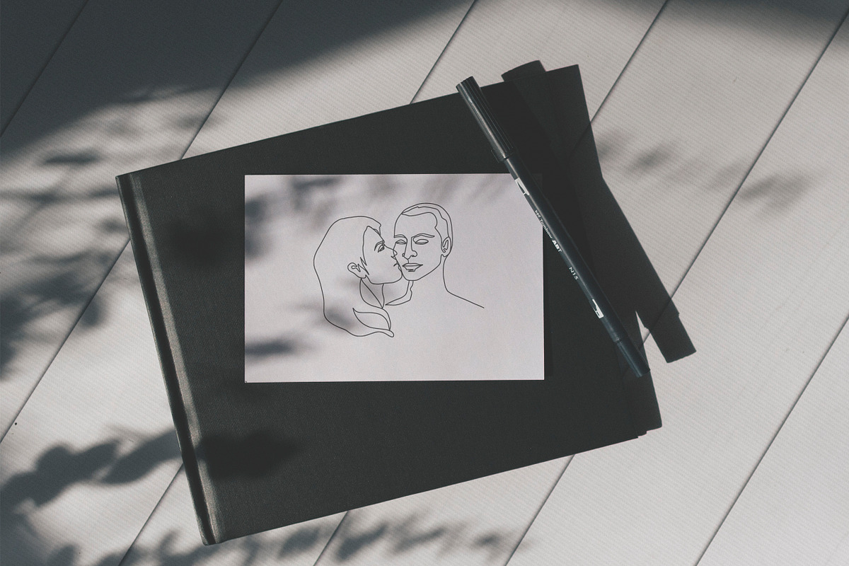 One Love. One Line Art People, a Person Illustration by AnMark (Photo 7 of 14)