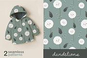 GreenDandelions 2 Seamless Patterns, a Pattern Graphic by DijanaDesignShop (Thumbnail 1 of 6)