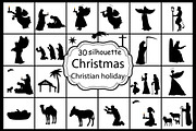 30 Silhouettes Christmas Nativity, an Icon by kozyrevaelena (Thumbnail 1 of 3)