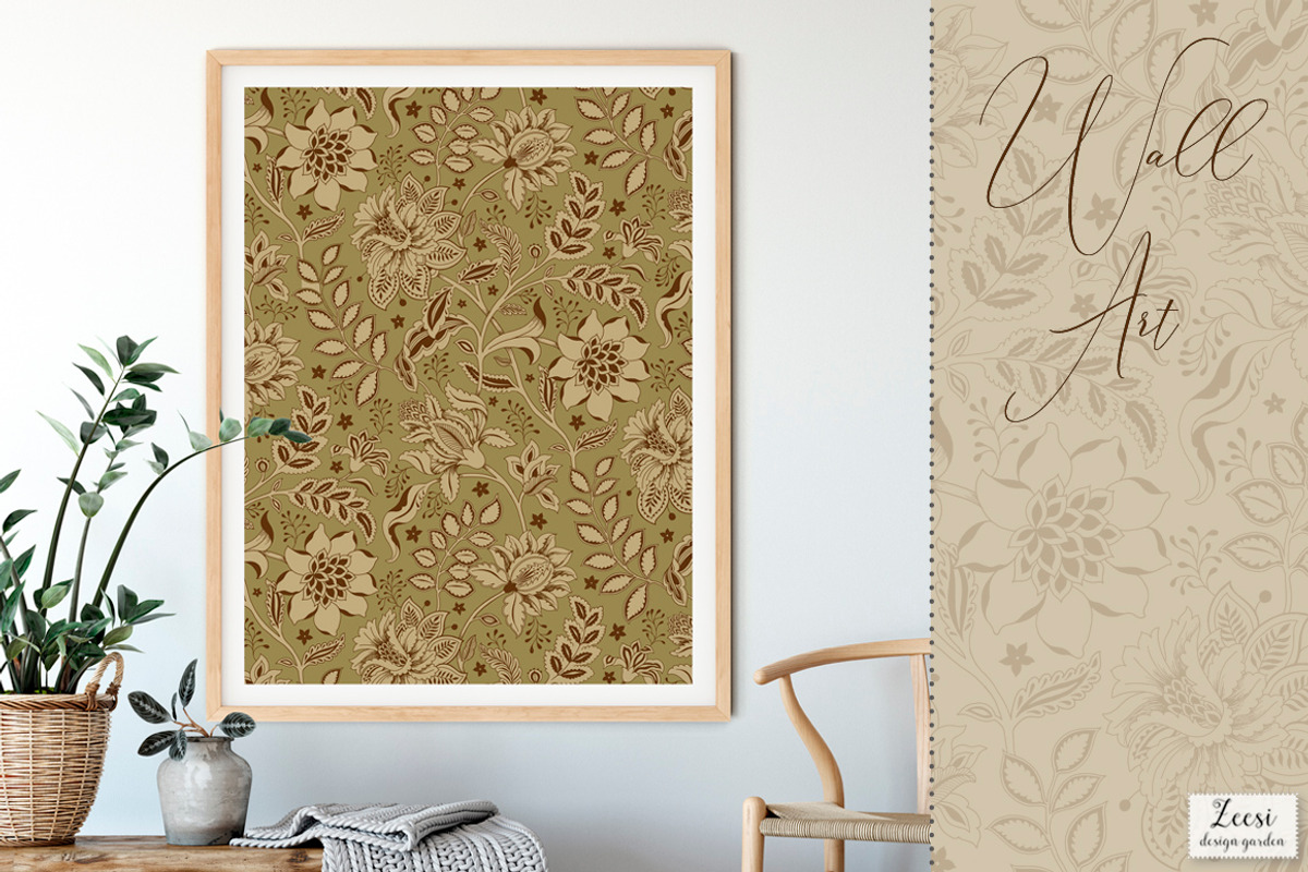Indira Floral Patterns & Motifs, a Pattern Graphic by Zeesi Design Garden (Photo 10 of 11)