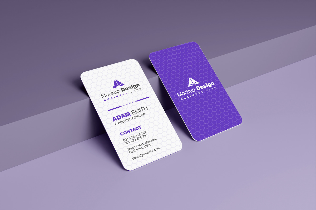 Round Vertical Business Card Mockupu, an Advertising Mockup by alimran24 (Photo 10 of 13)