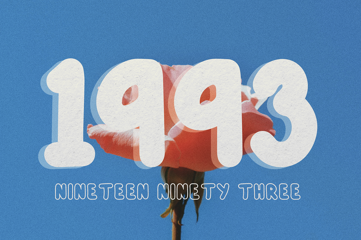 Annie - Voluminous Retro Typeface, a Font by Alice Engren (Photo 5 of 8)