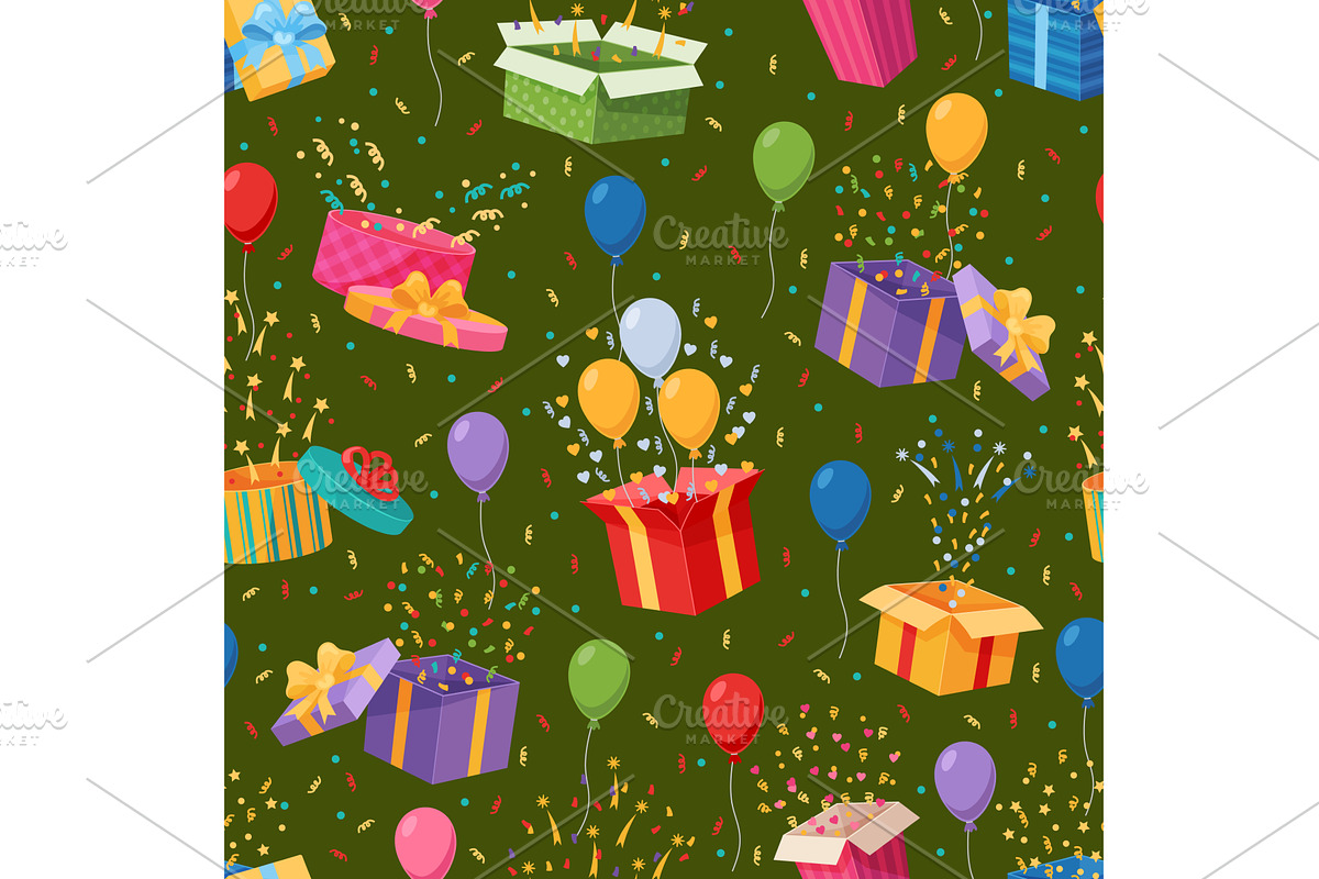 Bright gift boxes with surprises, an Object Illustration by Vectorbuum