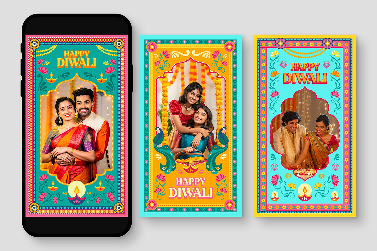 Happy Diwali Photo Frame Template, a Flyer Template by BrandPacks (Photo 2 of 5)