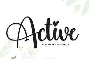 Active Script Font