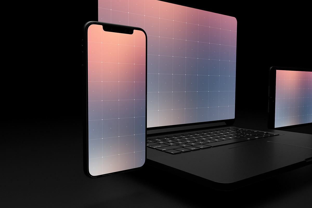 DARK - Responsive Screen Mockup Pack, an iPhone Mockup by City Poster Mockups (Photo 7 of 12)