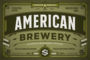 S&S American Brewery, a Font by Spencer & Sons Co. (Thumbnail 1 of 7)