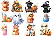 Halloween Season Clipart Bundle, an Illustration by Designworld (Thumbnail 3 of 6)
