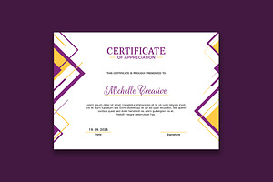 Certificate, a Print Template by DesignWorkz