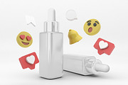 Social Media Dropper Bottle Mockup, a Packaging Mockup by Qaleb Studio (Thumbnail 2 of 2)