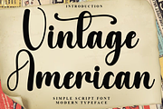 Vintage American, a Handwritten Font by InermediaSTUDIO (Thumbnail 1 of 8)