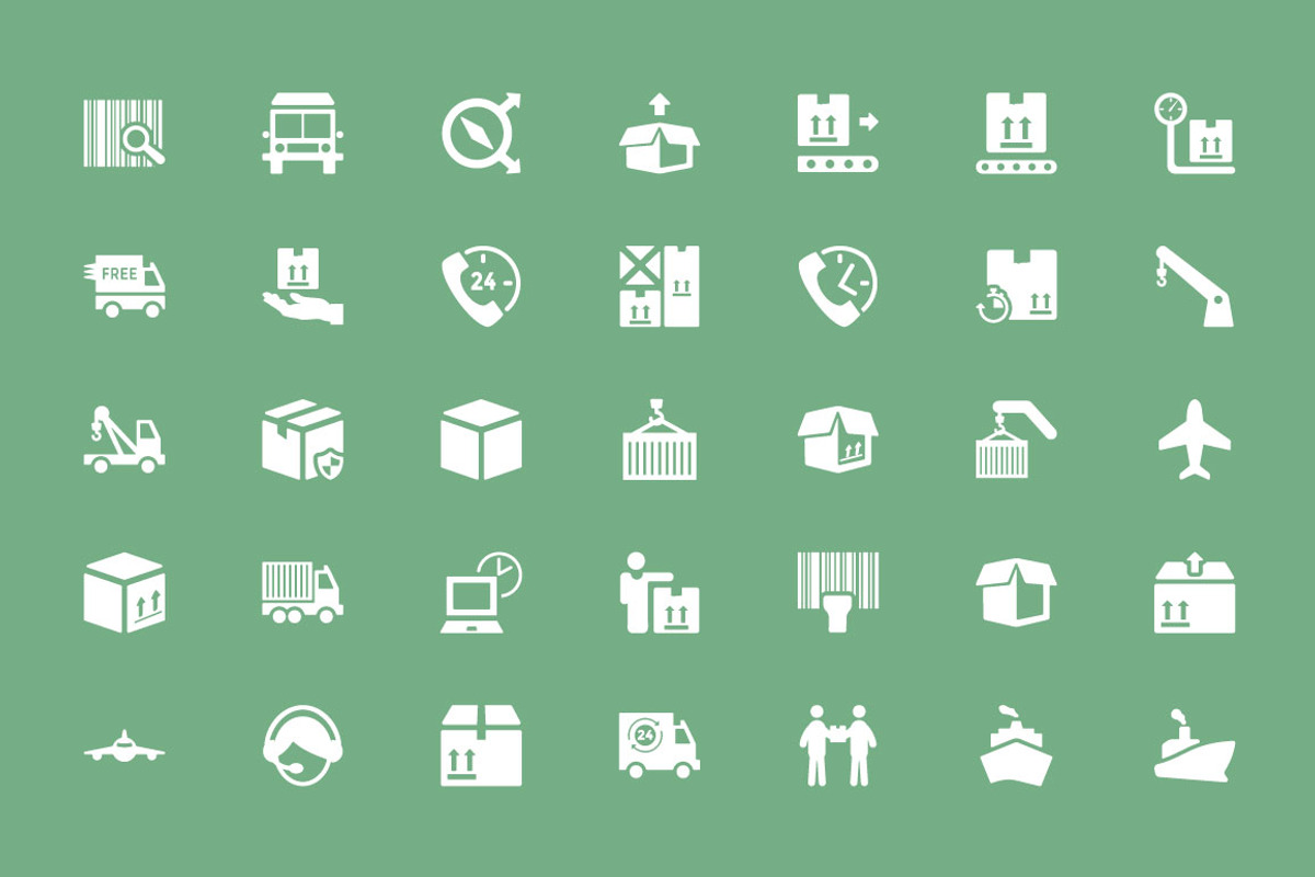 100+ Logistics Delivery Vector Icons preview 3