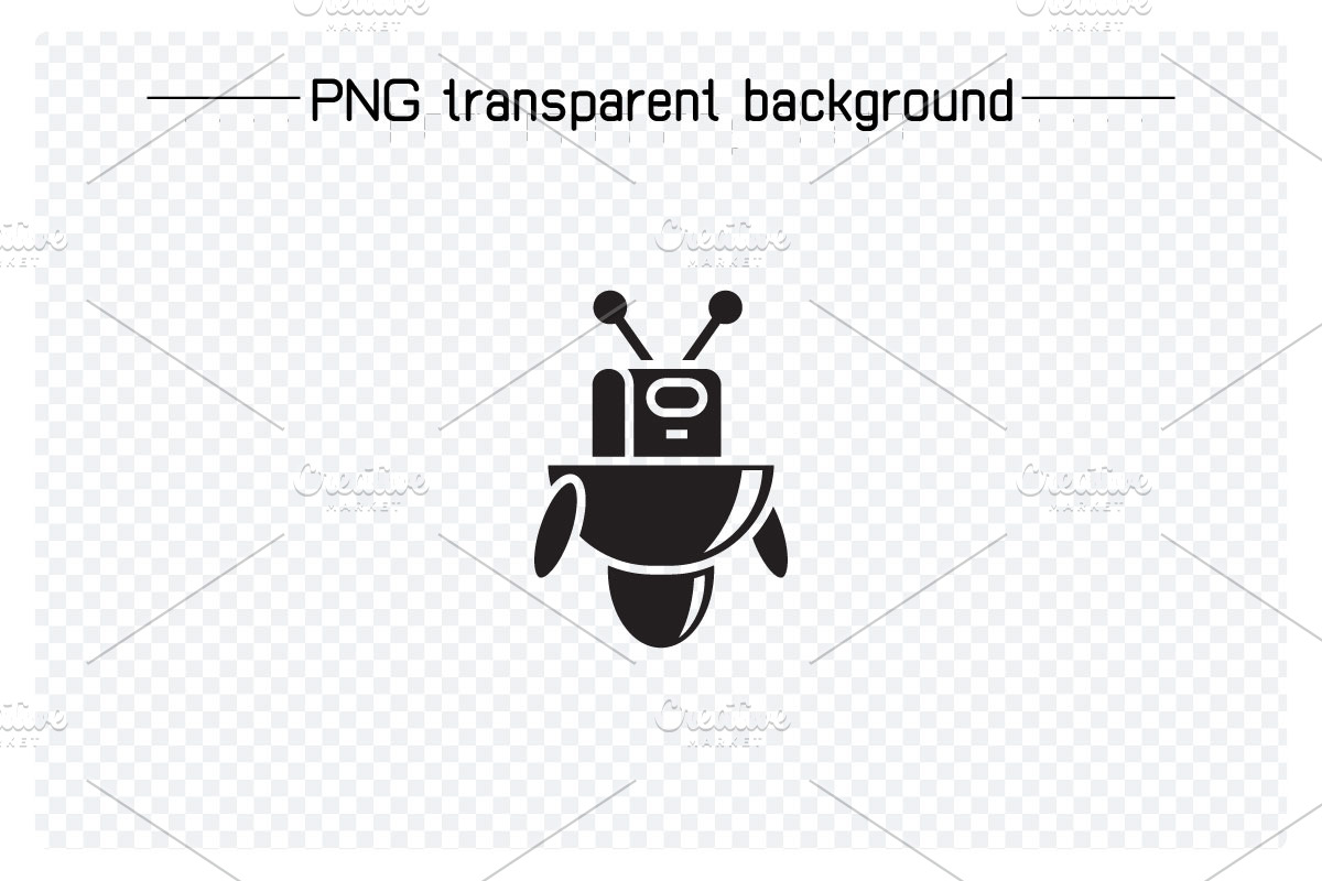Humanoid and Droid Robot Glyph Icons, an Icon by Designfour (Photo 5 of 7)