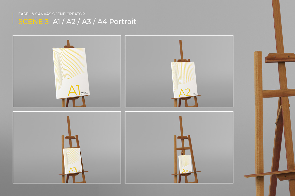 Easel & Canvas Scene Creator, a Product Mockup by KIPET (Photo 14 of 18)