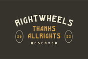 DASPAREDO - Vintage Display Font, a Font by Rightwheels (Thumbnail 9 of 9)