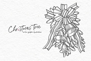 Xmas set graphic illustrations, a Decorative Illustration by Ann Astro (Thumbnail 10 of 24)