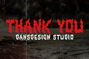 Xmas Crash Metal Horror Graffiti, a Blackletter Font by dansdesign (Thumbnail 9 of 9)