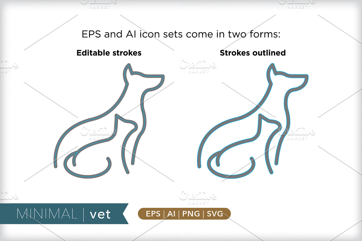Minimal vet icons, an Outline Icon by Picture Window (Photo 3 of 5)