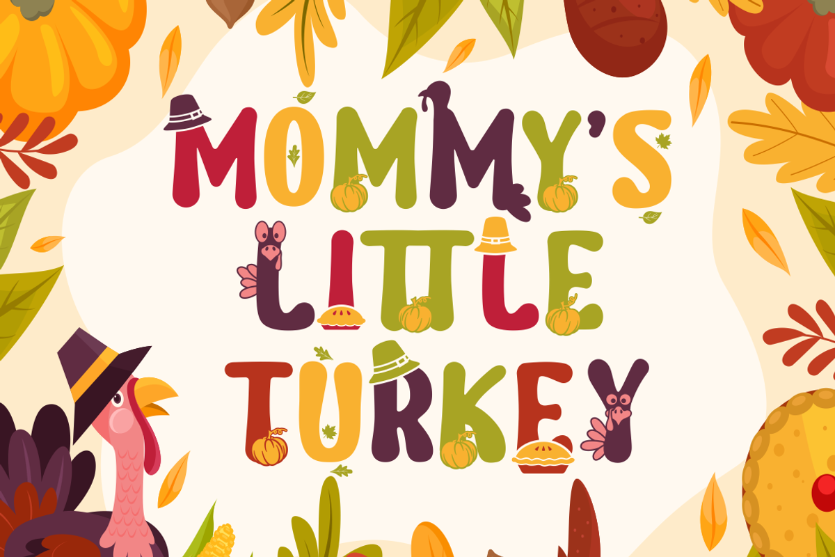 Joyful Turkey - Display Thanksgiving, a Font by PutraCetol Studio (Photo 5 of 11)