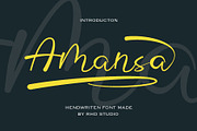 Amansa Handwritten Font, a Handwritten Font by RHD Creative Studio (Thumbnail 1 of 10)