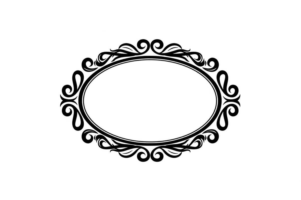 Vintage Oval Frame Vector Bundle, an Illustration by musafir_fashion (Photo 29 of 31)
