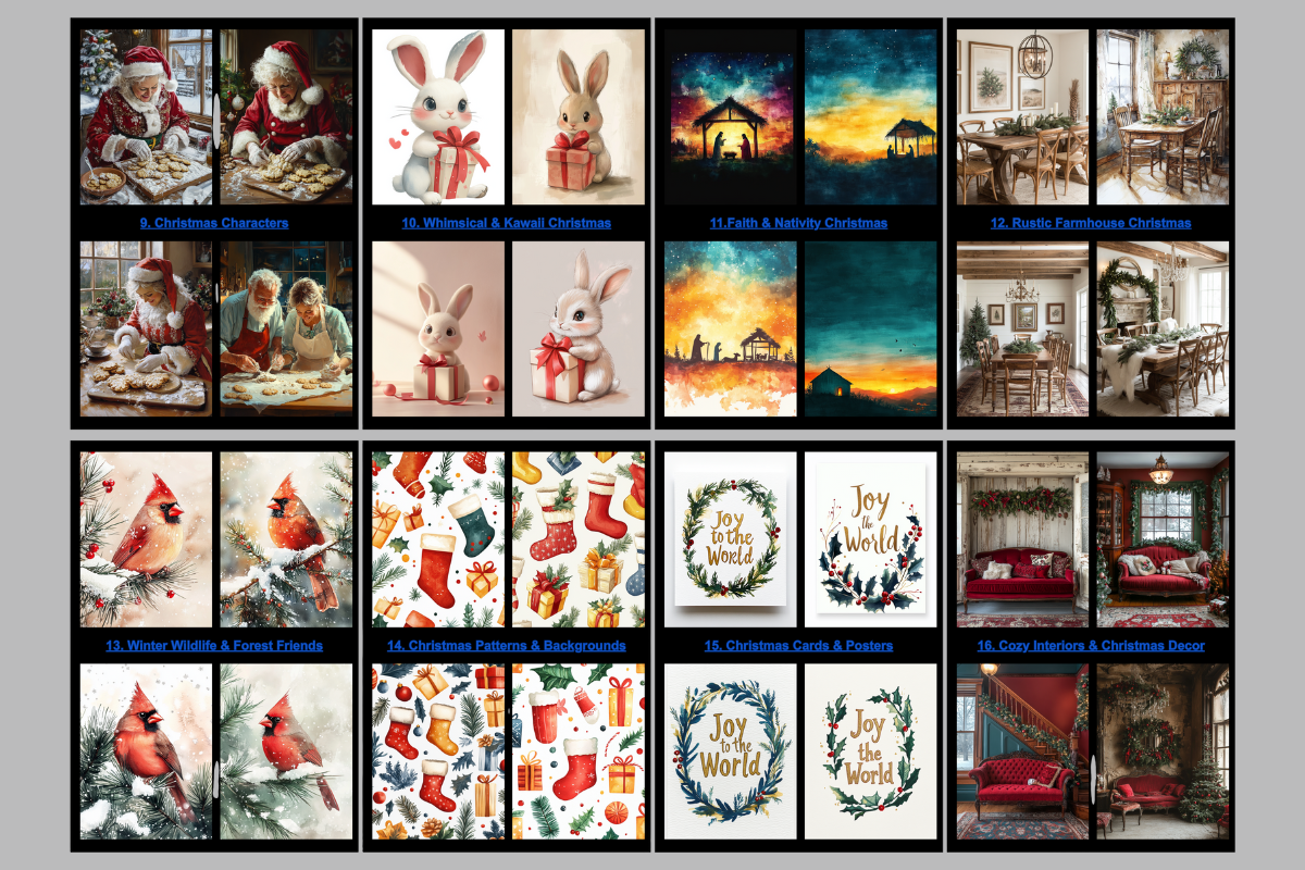 2000+ Christmas & Winter AI Prompts, an Object Graphic by Daffodil Dream Studio (Photo 4 of 6)