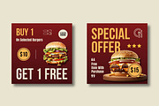 Burger Sale Social Media Post, a Social Media Template by MightyDesign (Thumbnail 4 of 8)