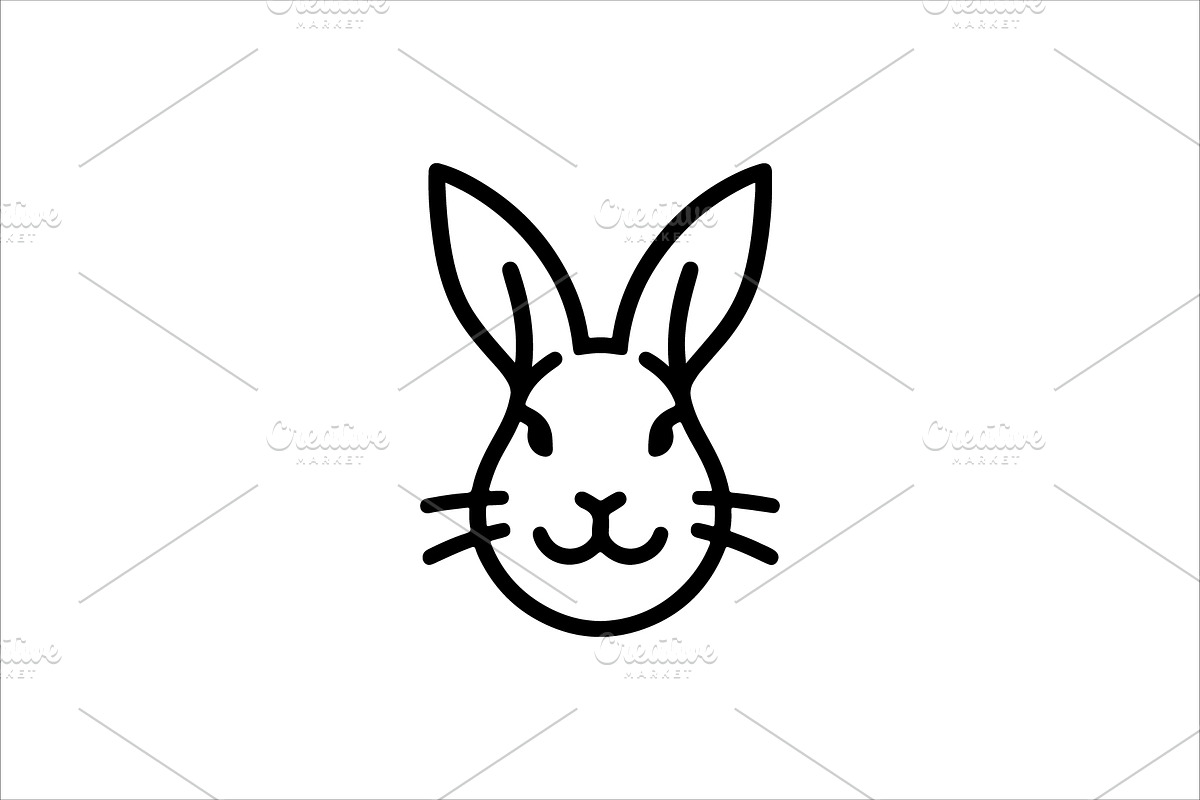 Rabbit Outline Logo Set, a Branding & Logo Template by Vectorium Studio (Photo 2 of 5)