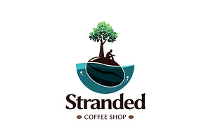 Stranded - Coffee Shop Logo, a Branding & Logo Template by ashenterprise