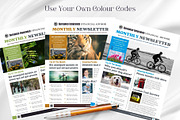 Canva Newsletter Template Financial, an Email Template by PixelCraft (Thumbnail 5 of 15)