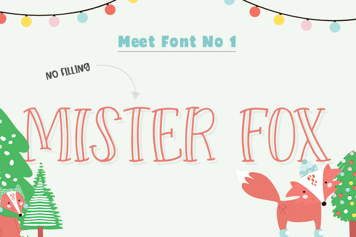 Forest Creatures Font Trio preview 3