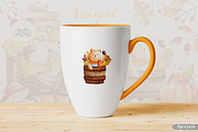 Autumn Animal Clipart, Fall Clipart, an Animal Illustration by Apixsala (Thumbnail 15 of 15)