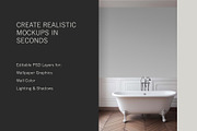 Paris Home | Bath No. 1 Mockup, a Household Mockup by Blixa 6 Studios (Thumbnail 3 of 7)
