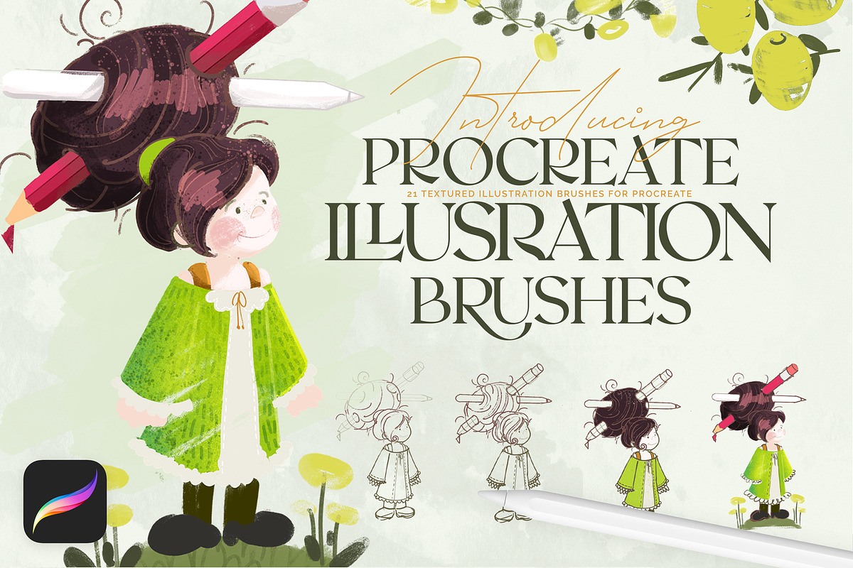 Illustration Brushes: Procreate, a Brush Add-On by Leonard Posavec (Photo 1 of 6)