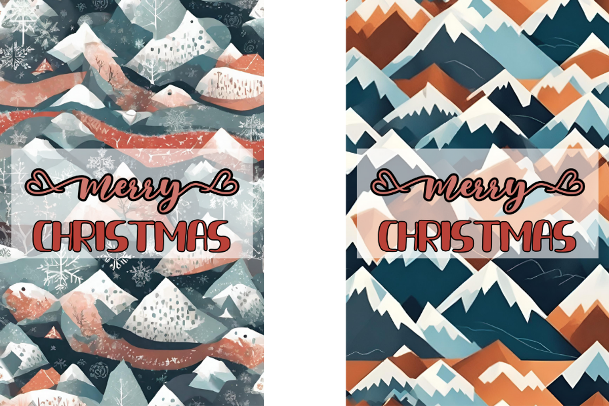 Christmas Card Design Bundle 3, a Card Template by Jay Major Designs (Photo 6 of 10)