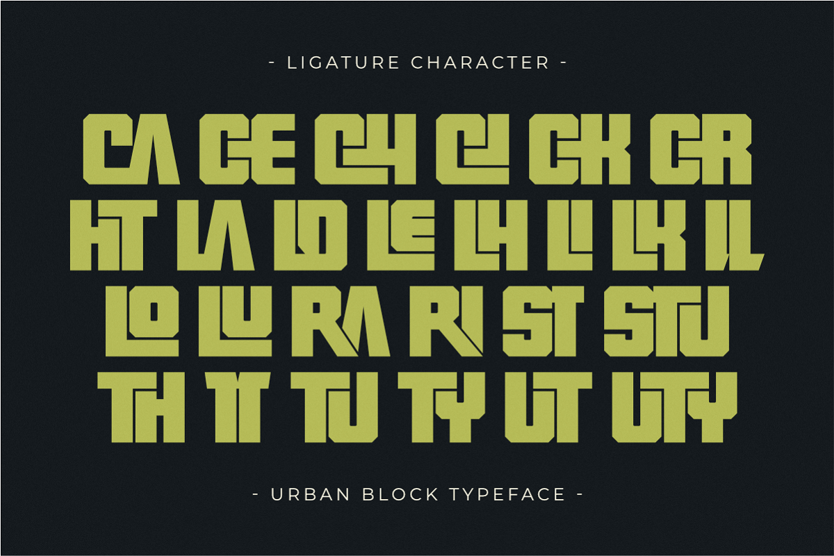 Urban Block - Bold Display Sans, a Sans Serif Font by Pian45 Studio (Photo 8 of 8)