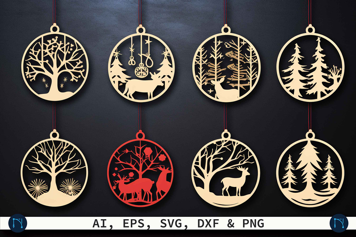 Christmas Ornament Mega Bundle SVG, a Graphic by NGISED (Photo 2 of 9)