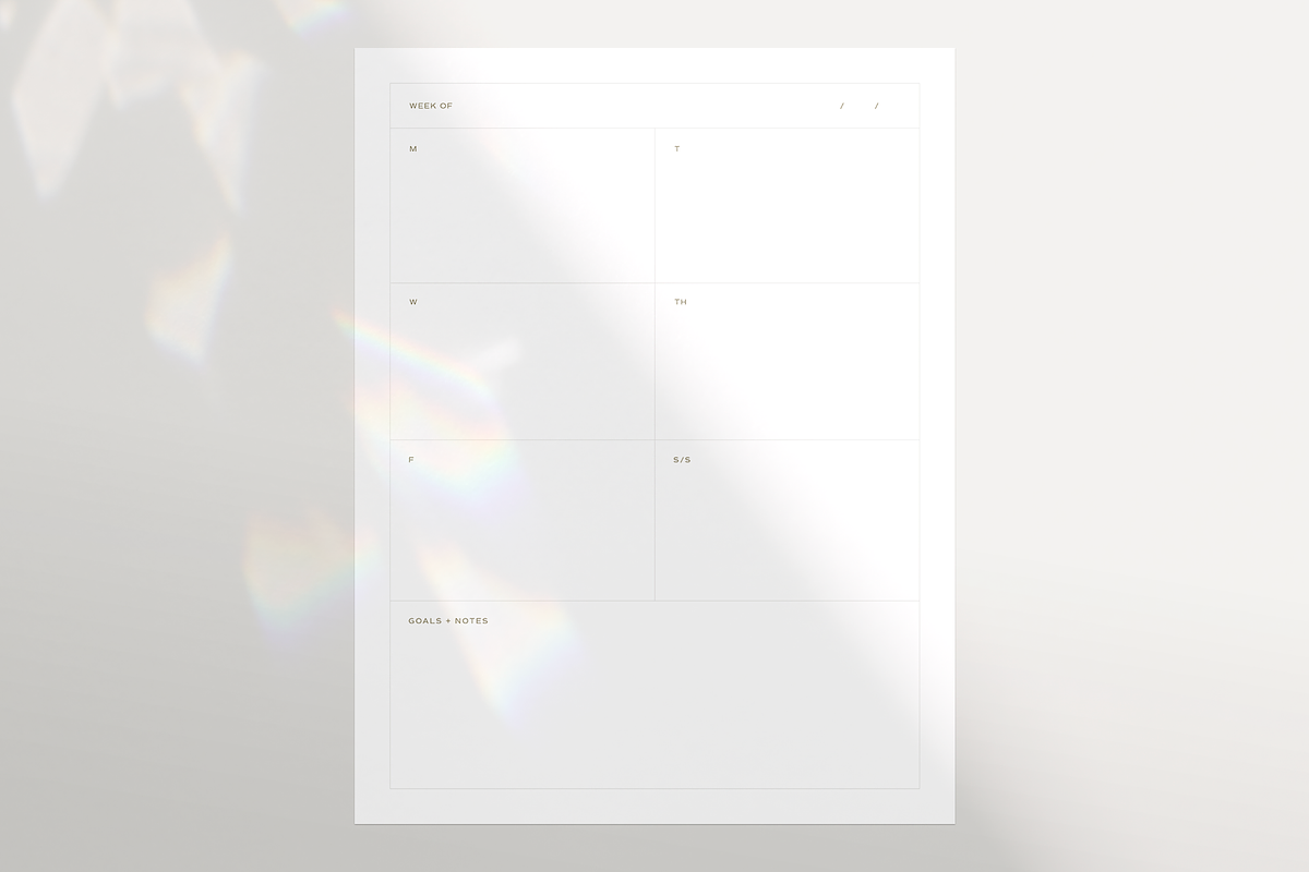 FARO Productivity Planner Pages, a Stationery Template by Loh Studio (Photo 3 of 8)