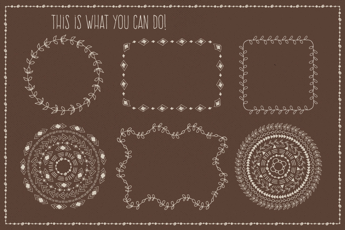 Vector Pattern Brushes Set preview 5
