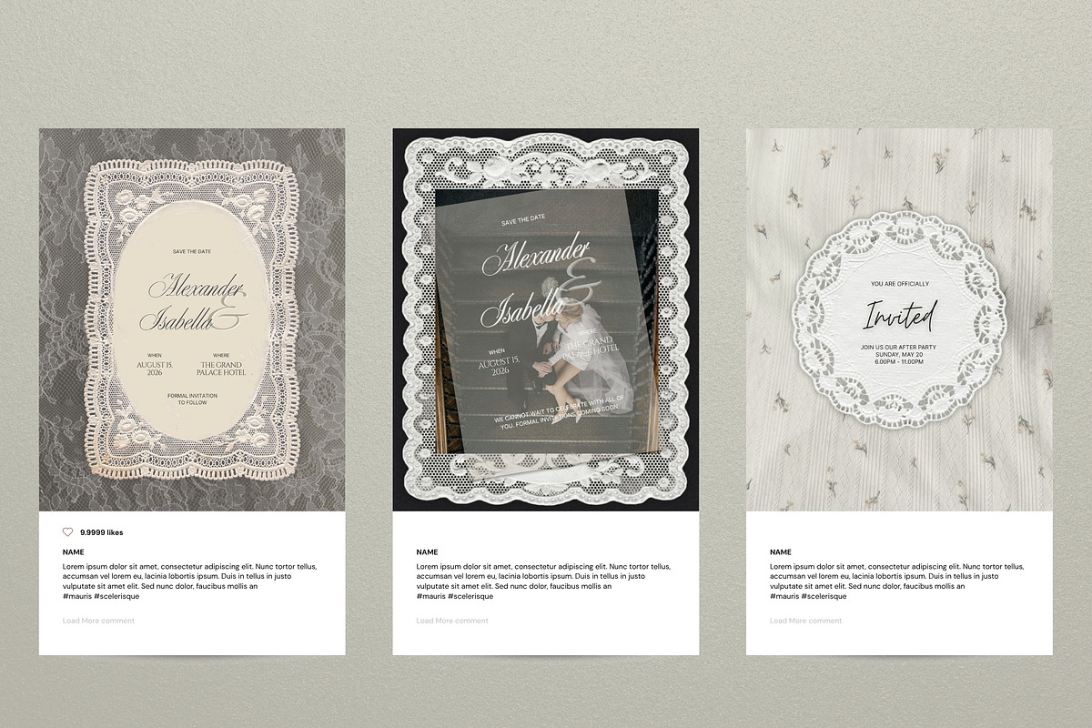 Modern Romance Social Media Pack, a Social Media Template by Pani Temp. (Photo 6 of 14)