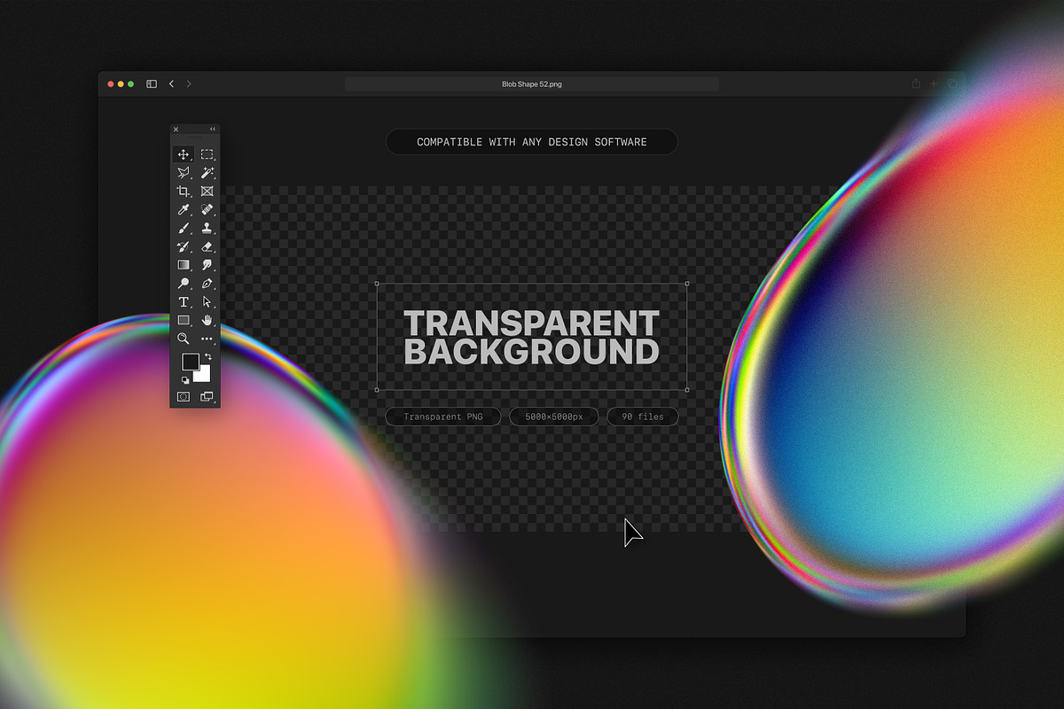 Iridescent Blob Shapes Collection, an Object Graphic by Samolevsky (Photo 9 of 13)