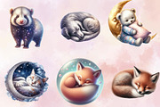 Sweet Dreams Sign ,Sleepy Animals Cl, an Illustration by SVGArt (Thumbnail 3 of 8)
