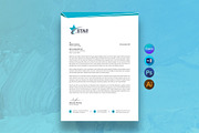 Letterhead Template, a Stationery Template by DesignDevisers (Thumbnail 1 of 10)