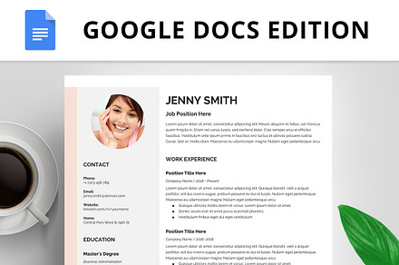 Resume Template, CV, Google Docs