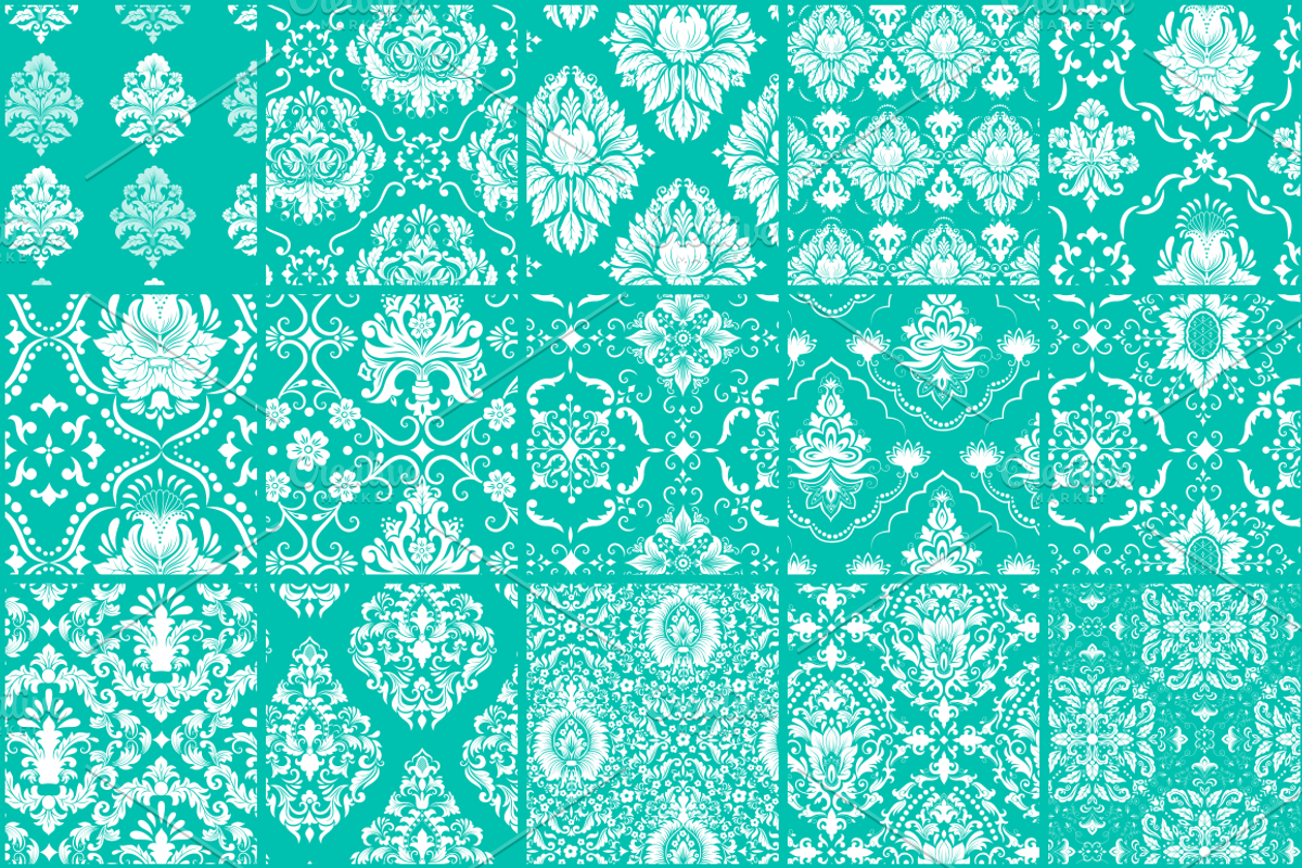 56 Damask Pattern Tiles preview 3