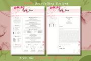 Resume CV Bundle Flower Collection, a Resume Template by Showy68 Template (Thumbnail 5 of 7)